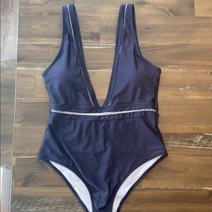 CUPSHE One-piece, navy blue